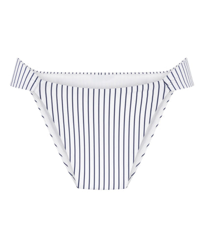 Hunkemoller White Women Stripes Highleg Bikini Bottom SKU: 305057_White Image 04
