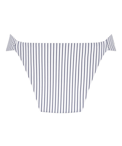 Hunkemoller White Women Stripes Highleg Bikini Bottom SKU: 305057_White Image 05