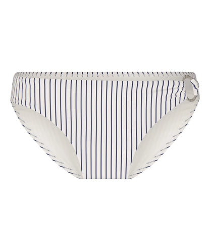 Hunkemoller White Women Stripes Bikini Bottom SKU: 305058_White Image 04