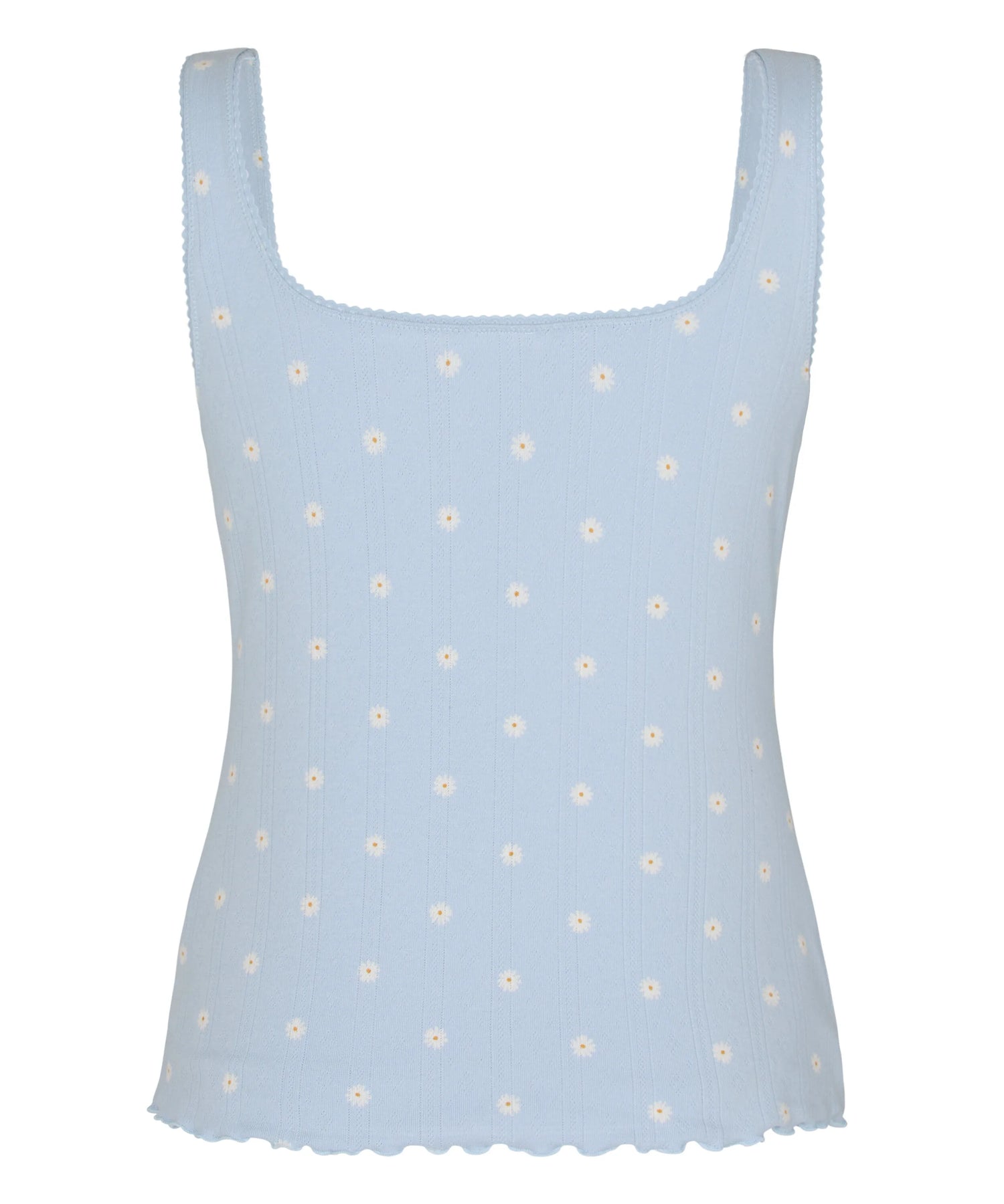 Hunkemoller Blue Women Pointelle Singlet SKU: 305234_Blue Image 06