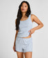 Hunkemoller Blue Women Short Pointelle SKU: 305236_Blue Image 01