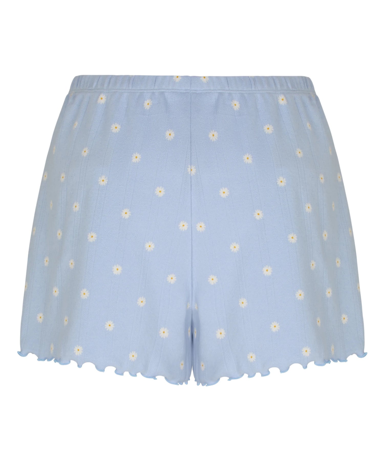 Hunkemoller Blue Women Short Pointelle SKU: 305236_Blue Image 05