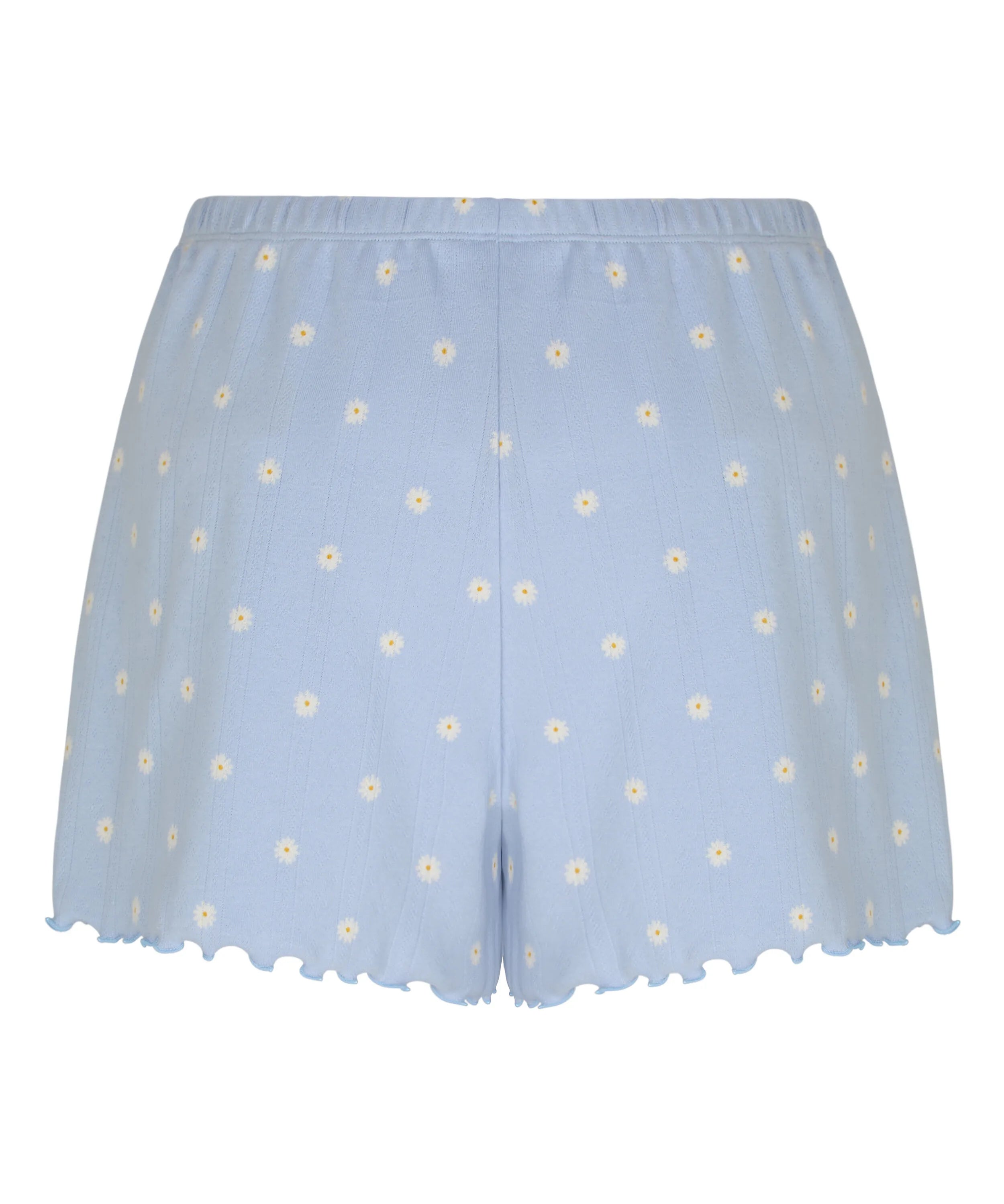 Hunkemoller Blue Women Short Pointelle SKU: 305236_Blue Image 05