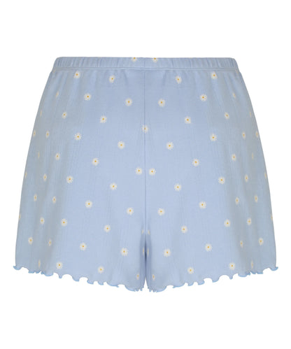Hunkemoller Blue Women Short Pointelle SKU: 305236_Blue Image 05