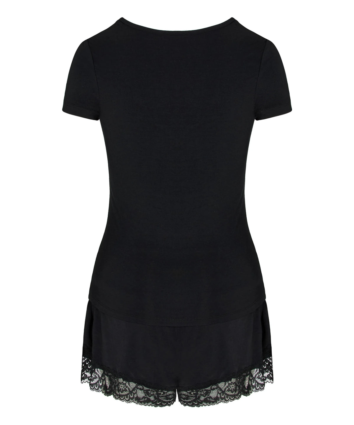 Hunkemoller Black Women Pyjama Set Nana SKU: 305245_Black Image 05