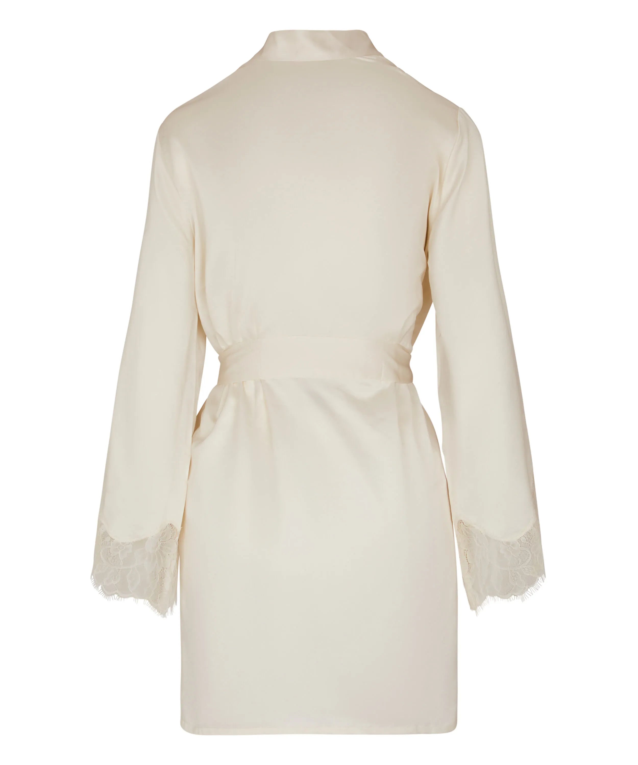 Hunkemoller White Women Valerie Kimono Satin SKU: 305254_White Image 05