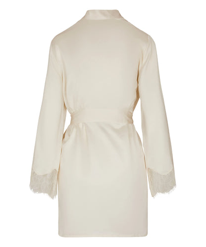 Hunkemoller White Women Valerie Kimono Satin SKU: 305254_White Image 05
