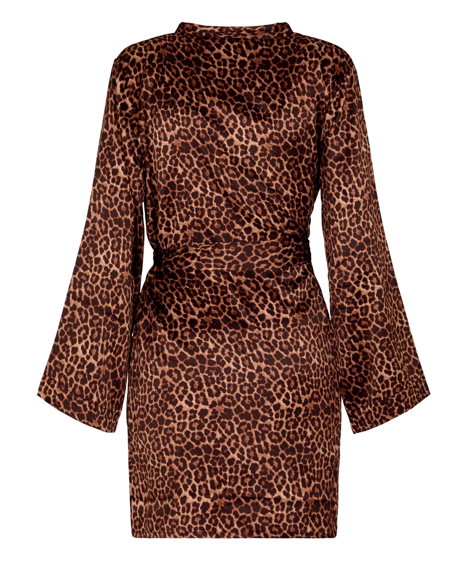 Hunkemoller Black Women Satin Kimono SKU: 305255_Black Image 05