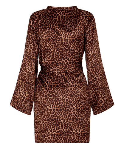 Hunkemoller Black Women Satin Kimono SKU: 305255_Black Image 05