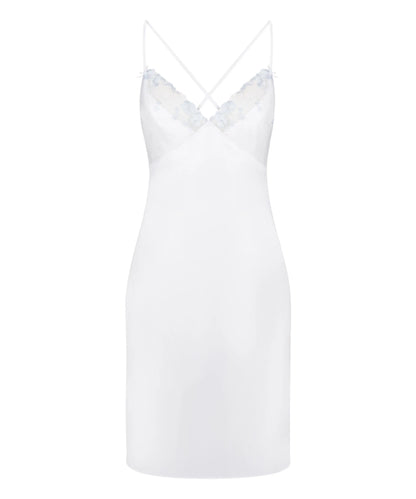 Hunkemoller White Women Peonie Slipdress Satin SKU: 305272_White Image 04