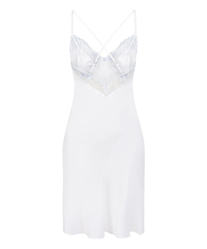 Hunkemoller White Women Peonie Slipdress Satin SKU: 305272_White Image 05
