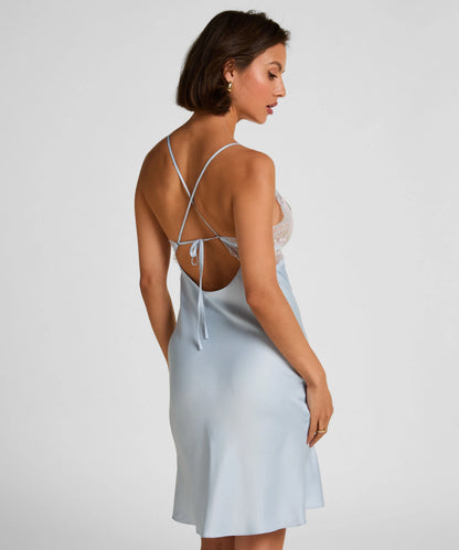 Hunkemoller Blue Women Miri Slipdress SKU: 305279_Blue Image 03