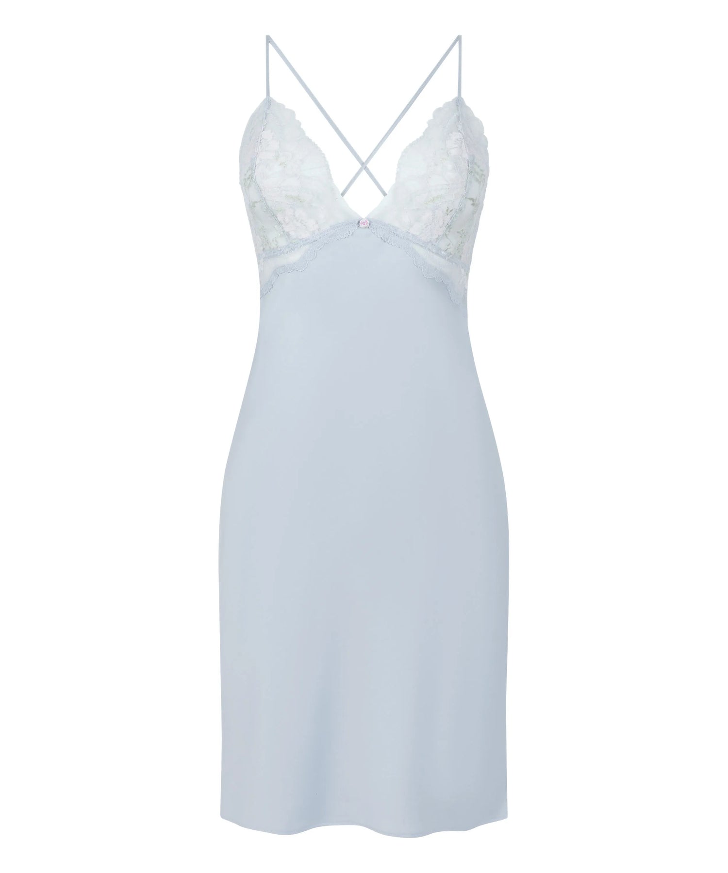 Hunkemoller Blue Women Miri Slipdress SKU: 305279_Blue Image 04