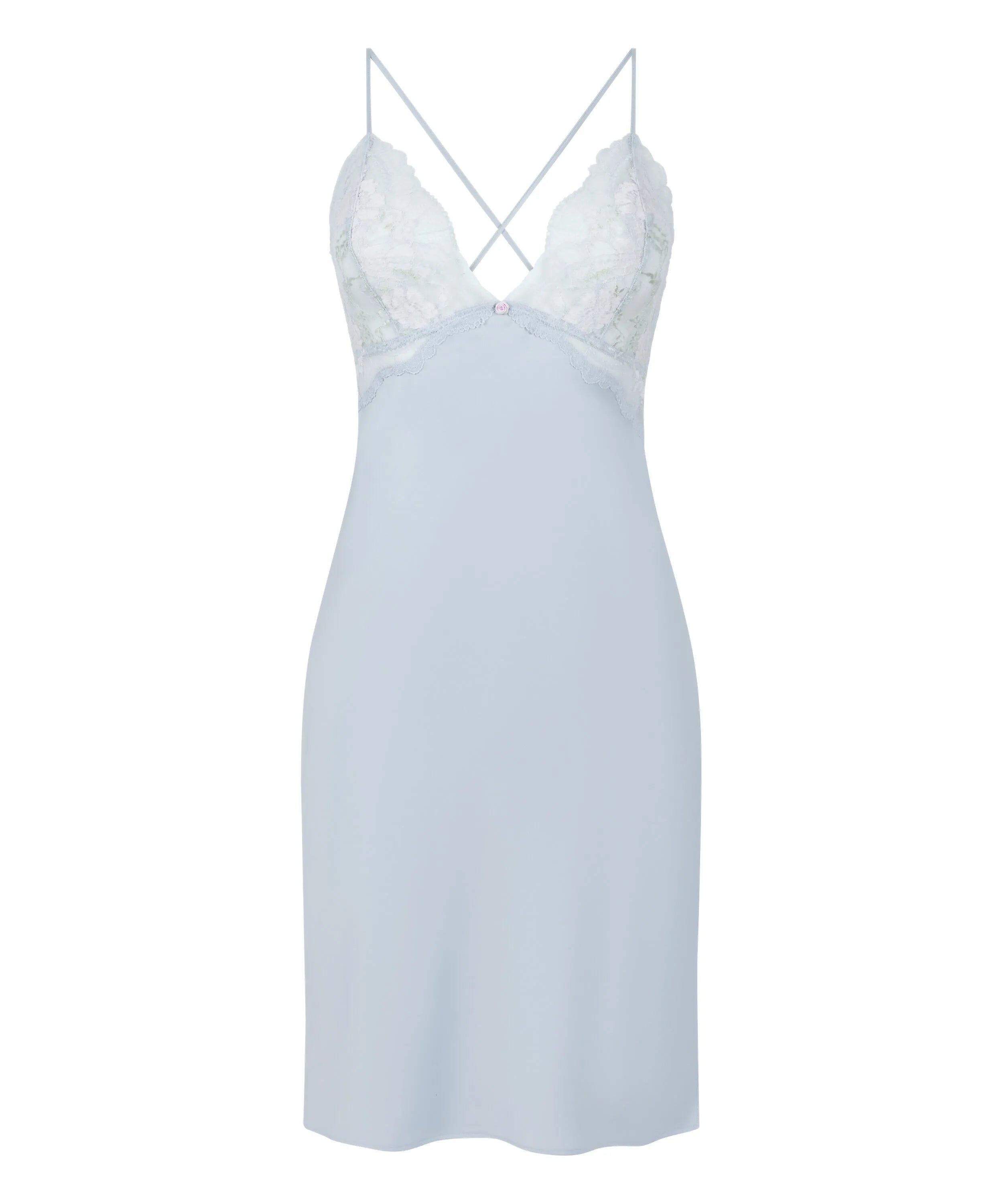 Hunkemoller Blue Women Miri Slipdress SKU: 305279_Blue Image 04