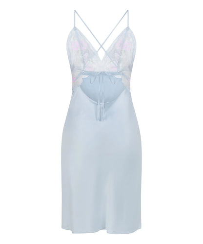 Hunkemoller Blue Women Miri Slipdress SKU: 305279_Blue Image 05