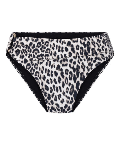 Hunkemoller Black Women Leopard Bikini Bottom SKU: 305413_Black Image 04