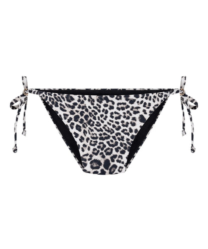 Hunkemoller Black Women Leopard Cheeky Bikini Bottom SKU: 305416_Black Image 05