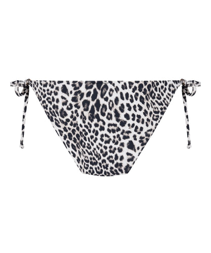 Hunkemoller Black Women Leopard Cheeky Bikini Bottom SKU: 305416_Black Image 06
