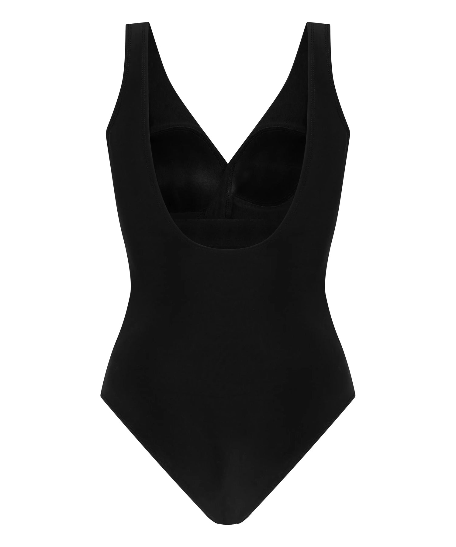 Hunkemoller Black Women Shaping Shell Mesh Swimsuit SKU: 305448_Black Image 05