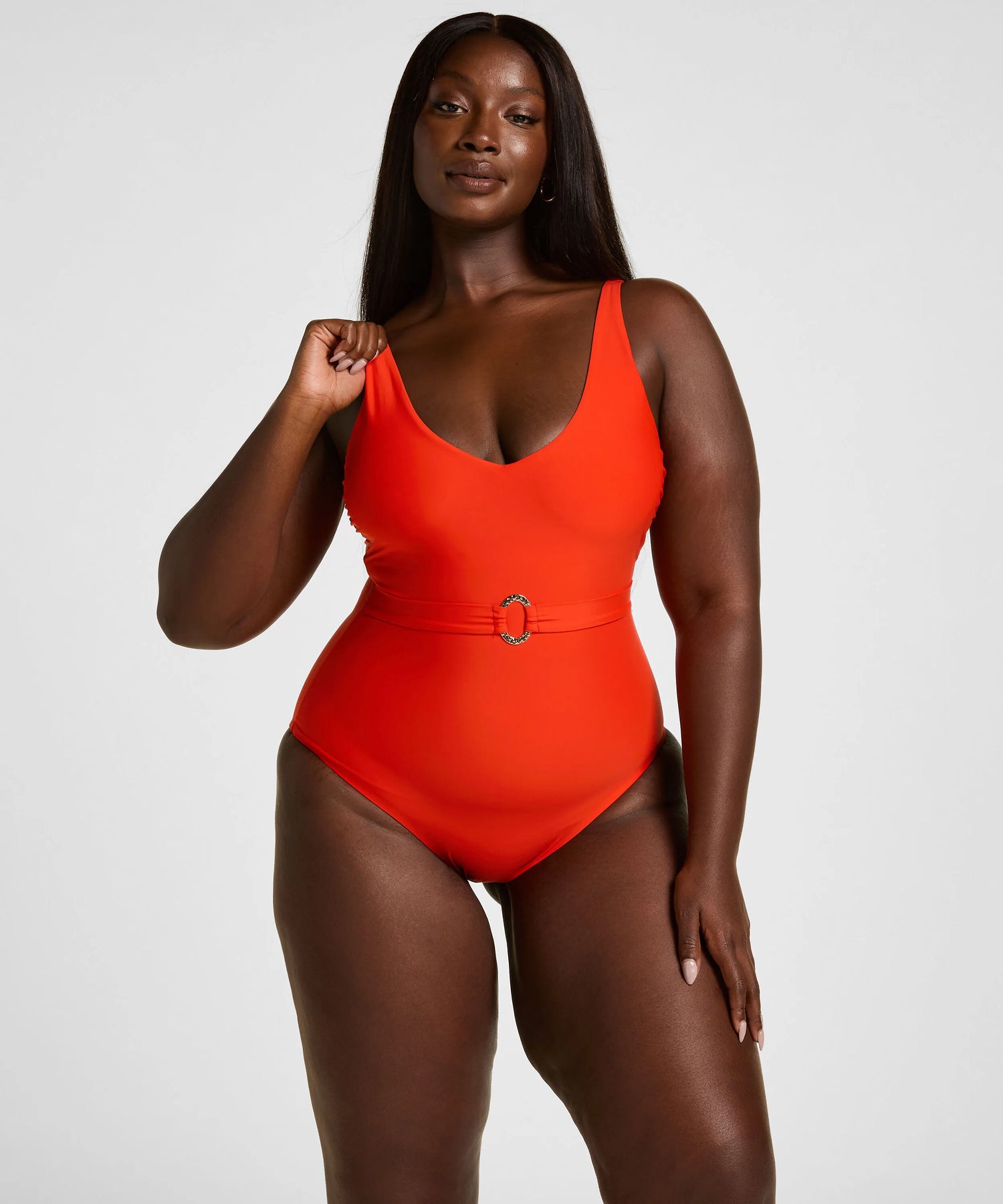 Hunkemoller Red Women Bathingsuit Luxe SKU: 305449_Red Image 04