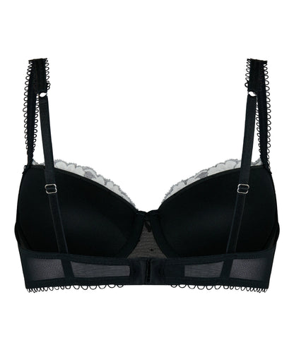 Hunkemoller Caviar Women Padded Underwired Bra Lindi in Different Cup Sizes SKU: 305590_Caviar Image 06
