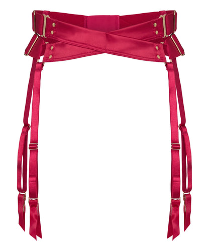 Hunkemoller Cerise Women Colette Suspenders SKU: 305648_Cerise Image 05