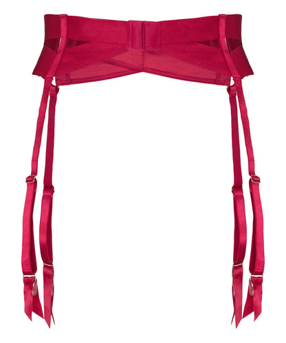 Hunkemoller Cerise Women Colette Suspenders SKU: 305648_Cerise Image 06
