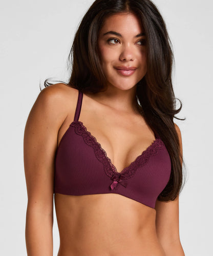 Hunkemoller Fig Women Lola Padded Non-Wired Bra in Different Cup Sizes SKU: 305696_Fig Image 01