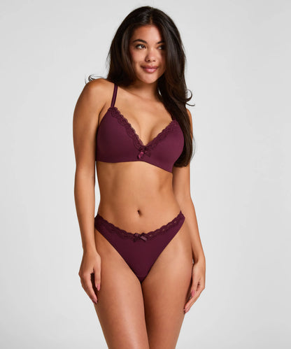 Hunkemoller Fig Women Lola Padded Non-Wired Bra in Different Cup Sizes SKU: 305696_Fig Image 03