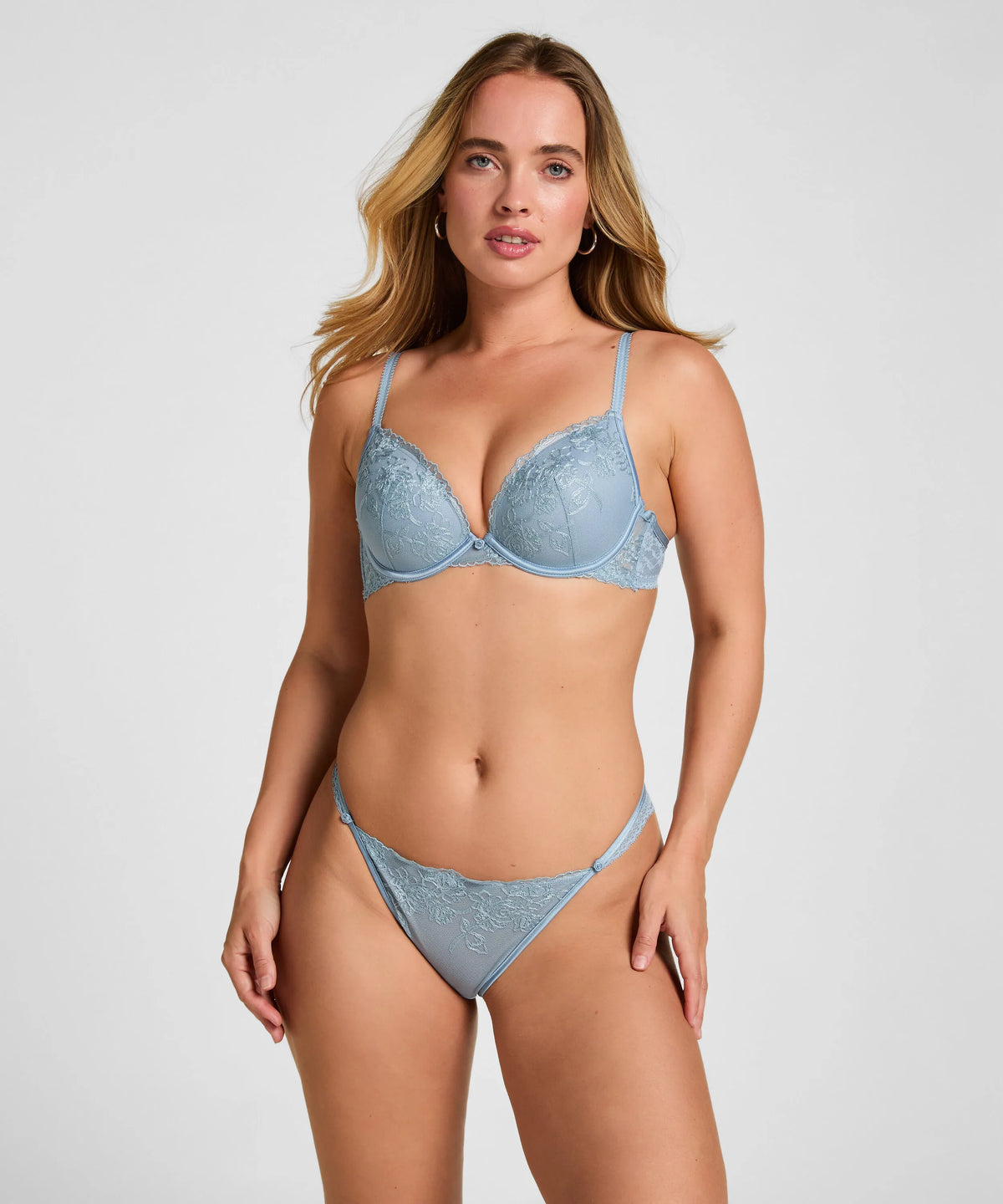 Hunkemoller Ashley Blue Women Brazilian Nola SKU: 305710_Ashley Blue Image 01
