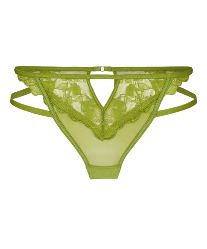 Hunkemoller Lima Bean Green Women Open Bum Brazilian Zara SKU: 305737_Lima Bean Green Image 04
