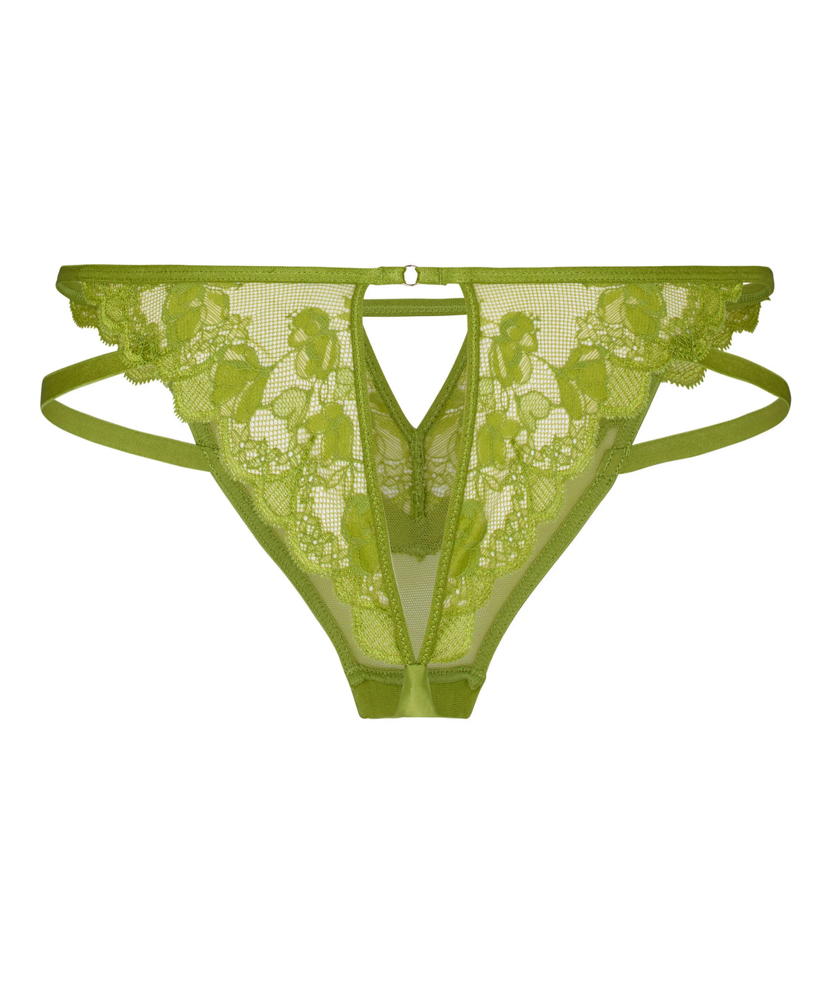 Hunkemoller Lima Bean Green Women Open Bum Brazilian Zara SKU: 305737_Lima Bean Green Image 05
