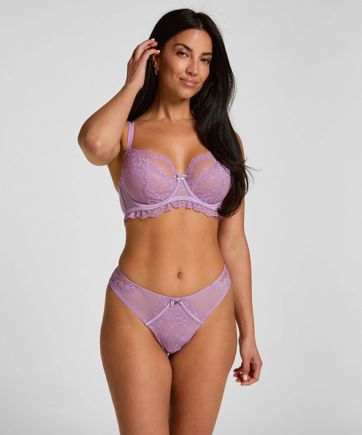 Hunkemoller Regal Orchid Women Brazilian Naomi SKU: 305754_Regal Orchid Image 01