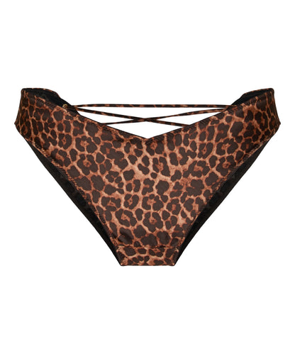 Hunkemoller Chocolate Torte Women Highleg Brazilian Quinn SKU: 305783_Chocolate Torte Image 04