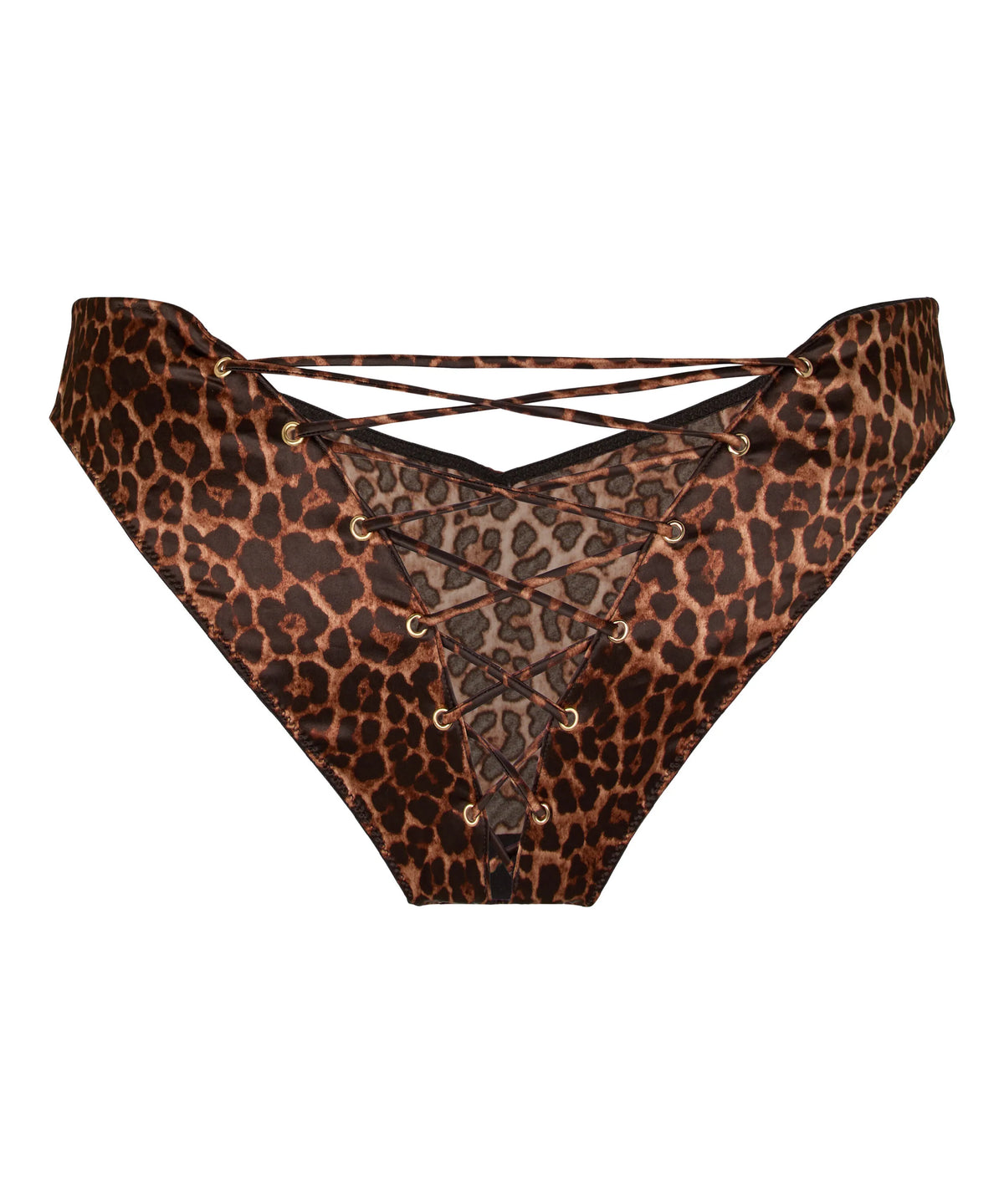 Hunkemoller Chocolate Torte Women Highleg Brazilian Quinn SKU: 305783_Chocolate Torte Image 05