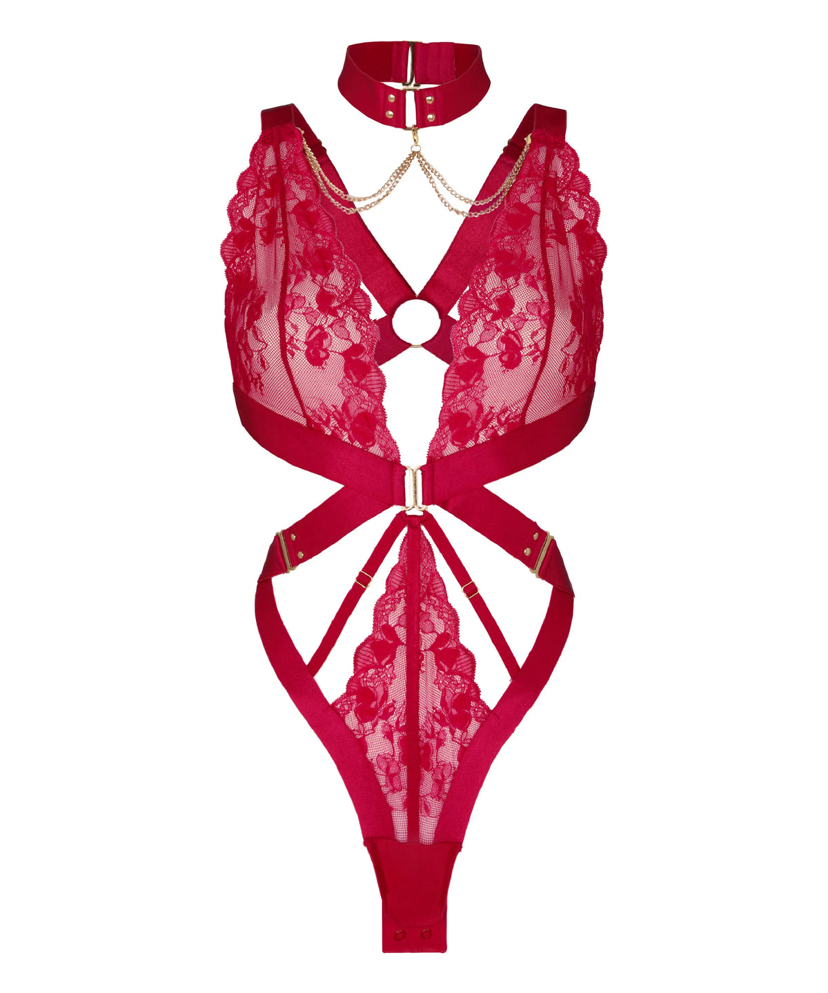 Hunkemoller Cerise Women Body Colette SKU: 305788_Cerise Image 04