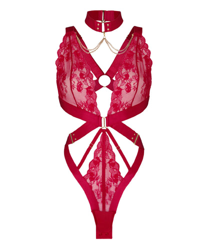 Hunkemoller Cerise Women Body Colette SKU: 305788_Cerise Image 04