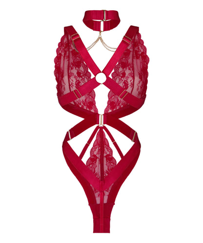 Hunkemoller Cerise Women Body Colette SKU: 305788_Cerise Image 05