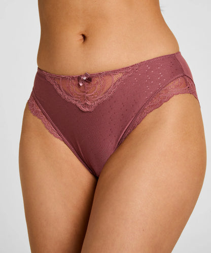 Hunkemoller Renaissance Rose Women Sophie High Knickers SKU: 305792_Renaissance Rose Image 02