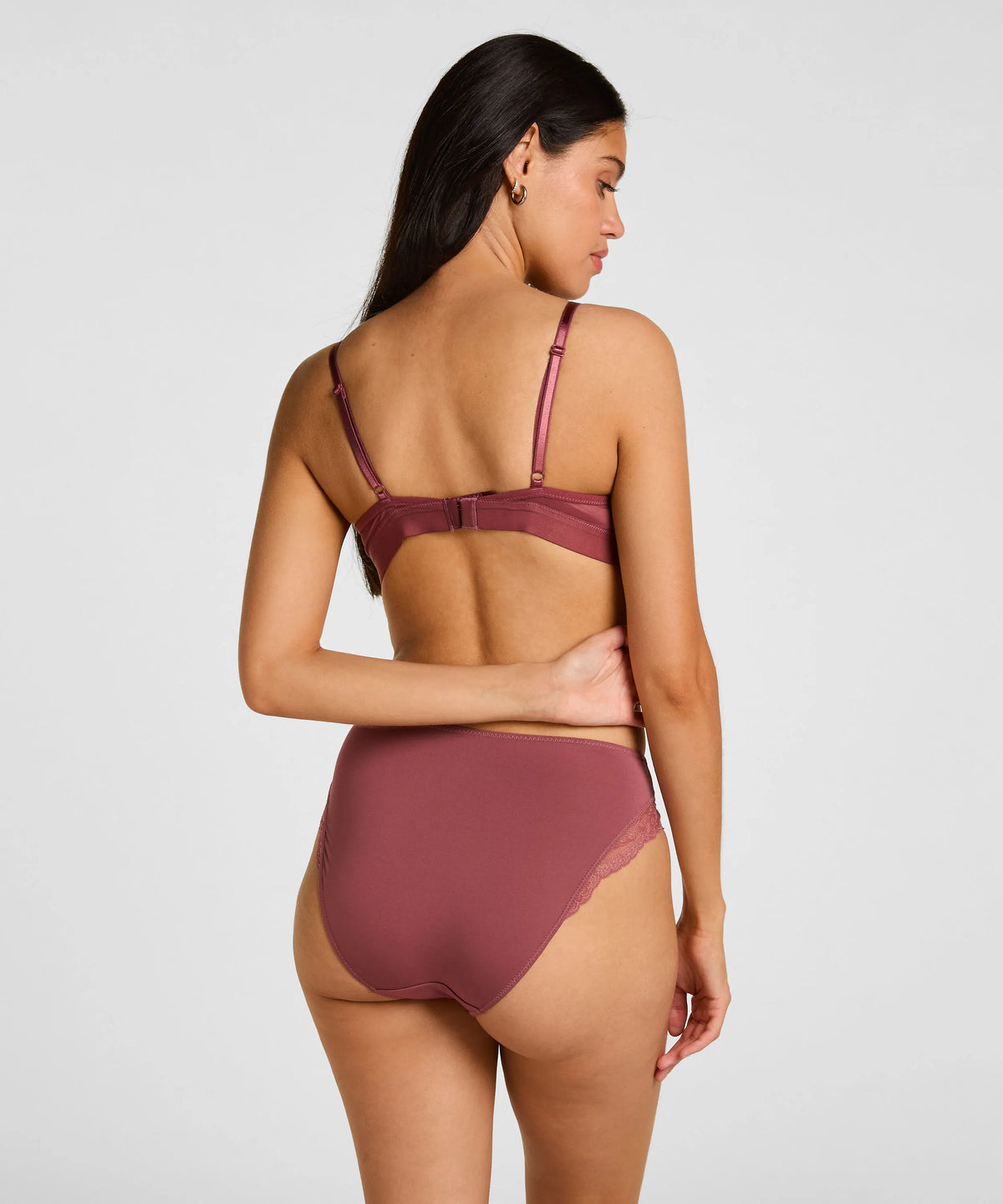 Hunkemoller Renaissance Rose Women Sophie High Knickers SKU: 305792_Renaissance Rose Image 03