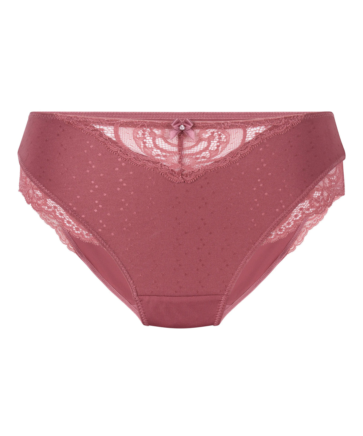 Hunkemoller Renaissance Rose Women Sophie High Knickers SKU: 305792_Renaissance Rose Image 04