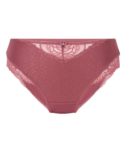 Hunkemoller Renaissance Rose Women Sophie High Knickers SKU: 305792_Renaissance Rose Image 04