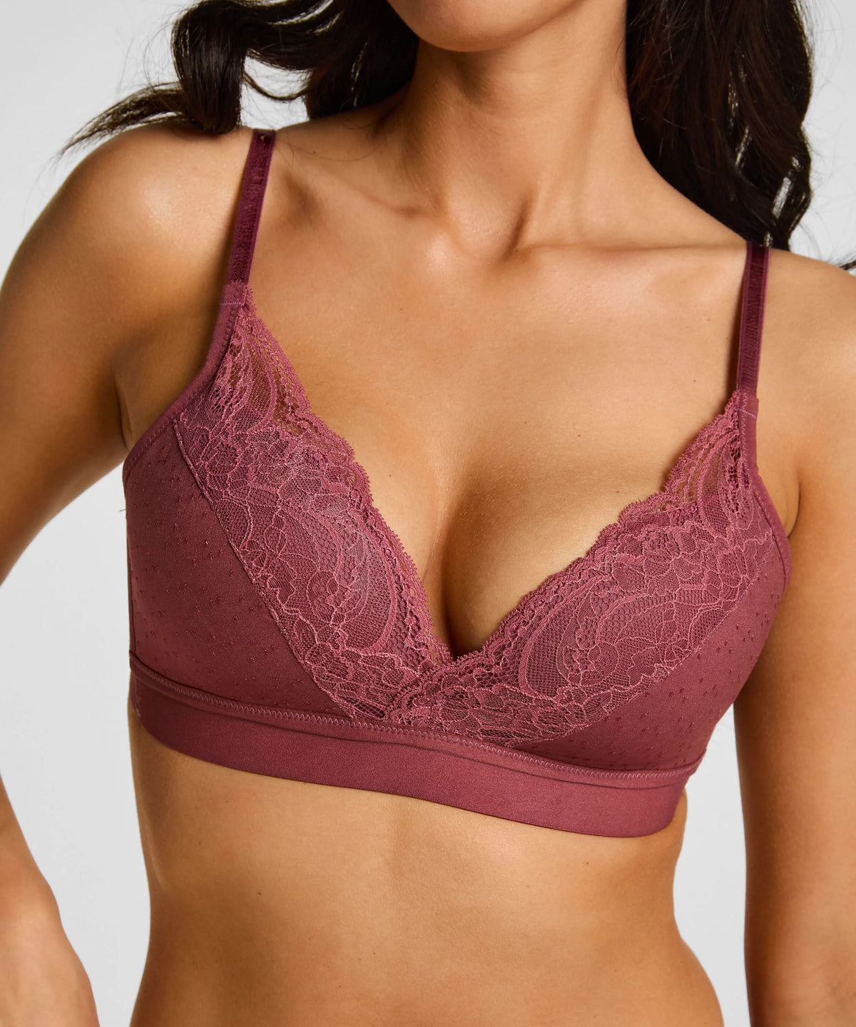 Hunkemoller Renaissance Rose Women Sophie Padded Non-Underwired Bra in Different Cup Sizes SKU: 305793_Renaissance Rose Image 02