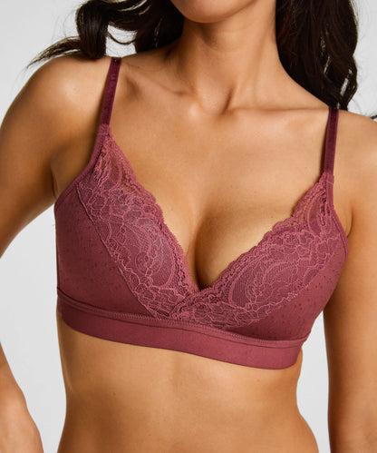 Hunkemoller Renaissance Rose Women Sophie Padded Non-Underwired Bra in Different Cup Sizes SKU: 305793_Renaissance Rose Image 02