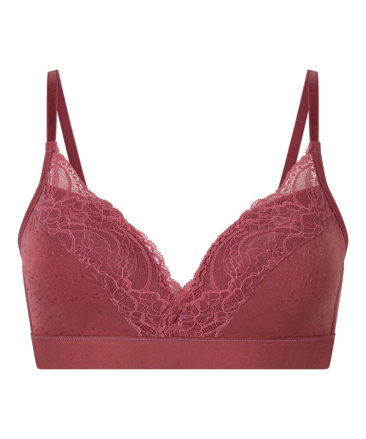 Hunkemoller Renaissance Rose Women Sophie Padded Non-Underwired Bra in Different Cup Sizes SKU: 305793_Renaissance Rose Image 05