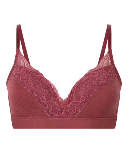 Hunkemoller Renaissance Rose Women Sophie Padded Non-Underwired Bra in Different Cup Sizes SKU: 305793_Renaissance Rose Image 05