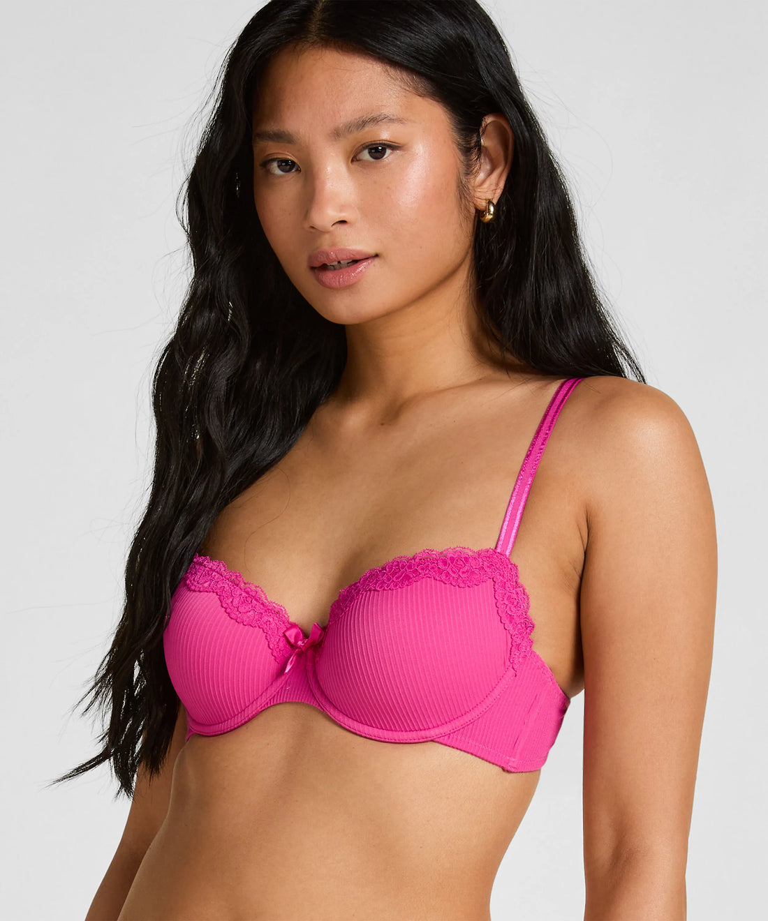 Hunkemoller Rose Violet Women Lola Padded Underwired Bra in Different Cup Sizes SKU: 305800_Rose Violet Image 01