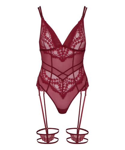 Hunkemoller Tibetan Red Women Krystle Body SKU: 305858_Tibetan Red Image 04