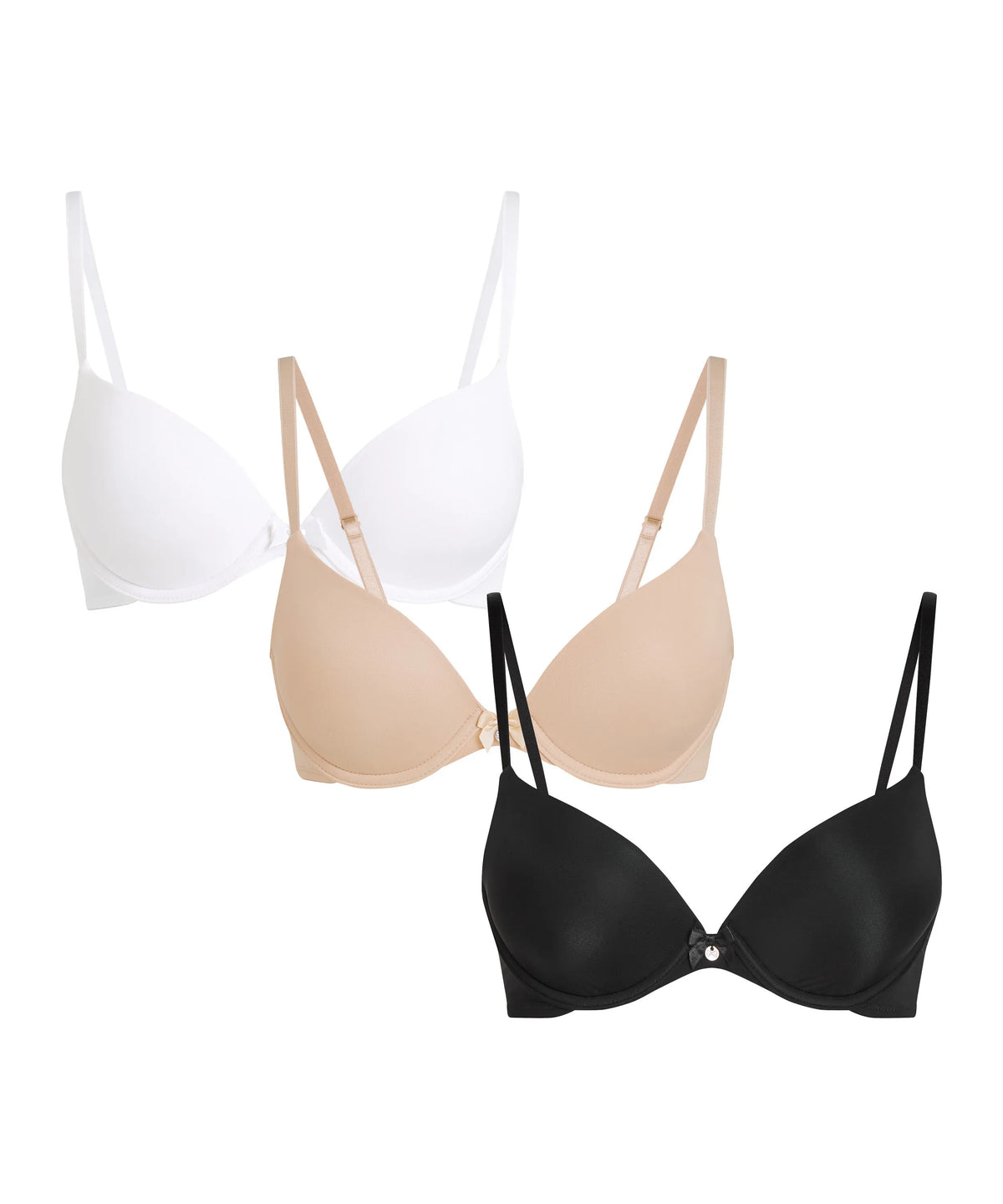 Hunkemoller Rugby Tan Women 3-Pack Bra Pick &amp; Mix - Orange in Different Cup Sizes SKU: 305859_Rugby Tan Image 05