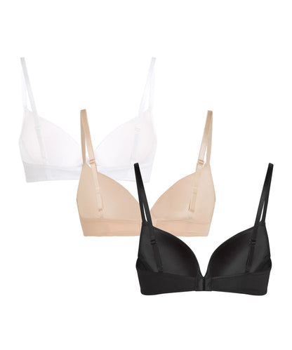 Hunkemoller Rugby Tan Women 3-Pack Bra Pick &amp; Mix - Orange in Different Cup Sizes SKU: 305859_Rugby Tan Image 06